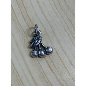 .925 Cherries Sterling Silver Jewelry Charm #kindness